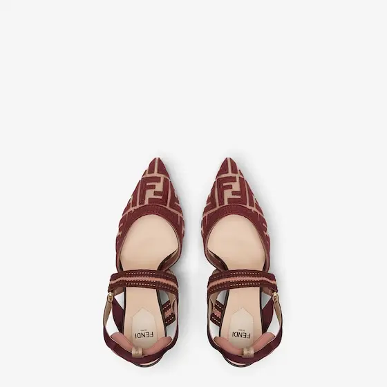 Fendi Colibrì FF Fabric High-Heeled Slingbacks | Thumbnail 4 Fendi Colibrì FF Fabric High-Heeled Slingbacks | Thumbnail 4