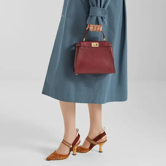 Fendi Colibrì FF Fabric High-Heeled Slingbacks | Thumbnail 5 Fendi Colibrì FF Fabric High-Heeled Slingbacks | Thumbnail 5