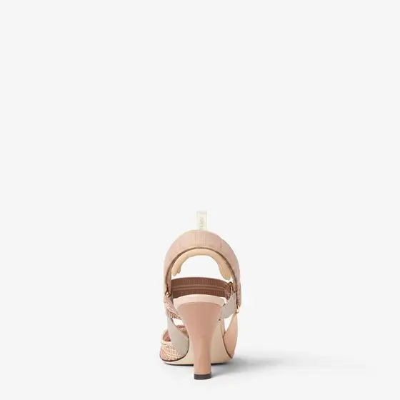 Fendi Iconic Colibrì Nappa Leather and Mesh High-Heeled Slingbacks | Thumbnail 3