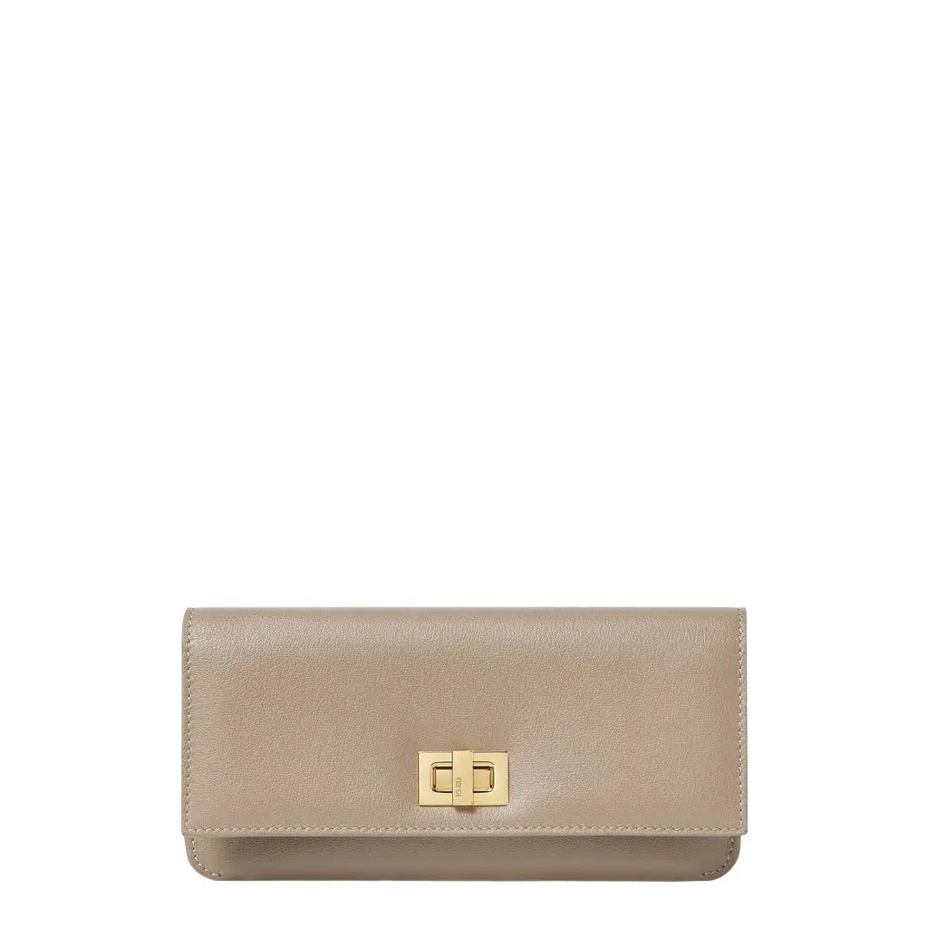 Fendi Way continental wallet with flap and twist lock | Image 1 Fendi Way continental wallet with flap and twist lock | Image 1