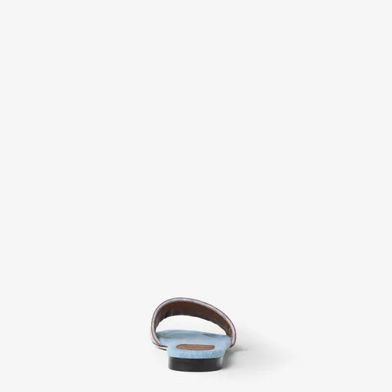 Fendi Sunshine Denim-Effect FF Jacquard Slides | Thumbnail 3 Fendi Sunshine Denim-Effect FF Jacquard Slides | Thumbnail 3