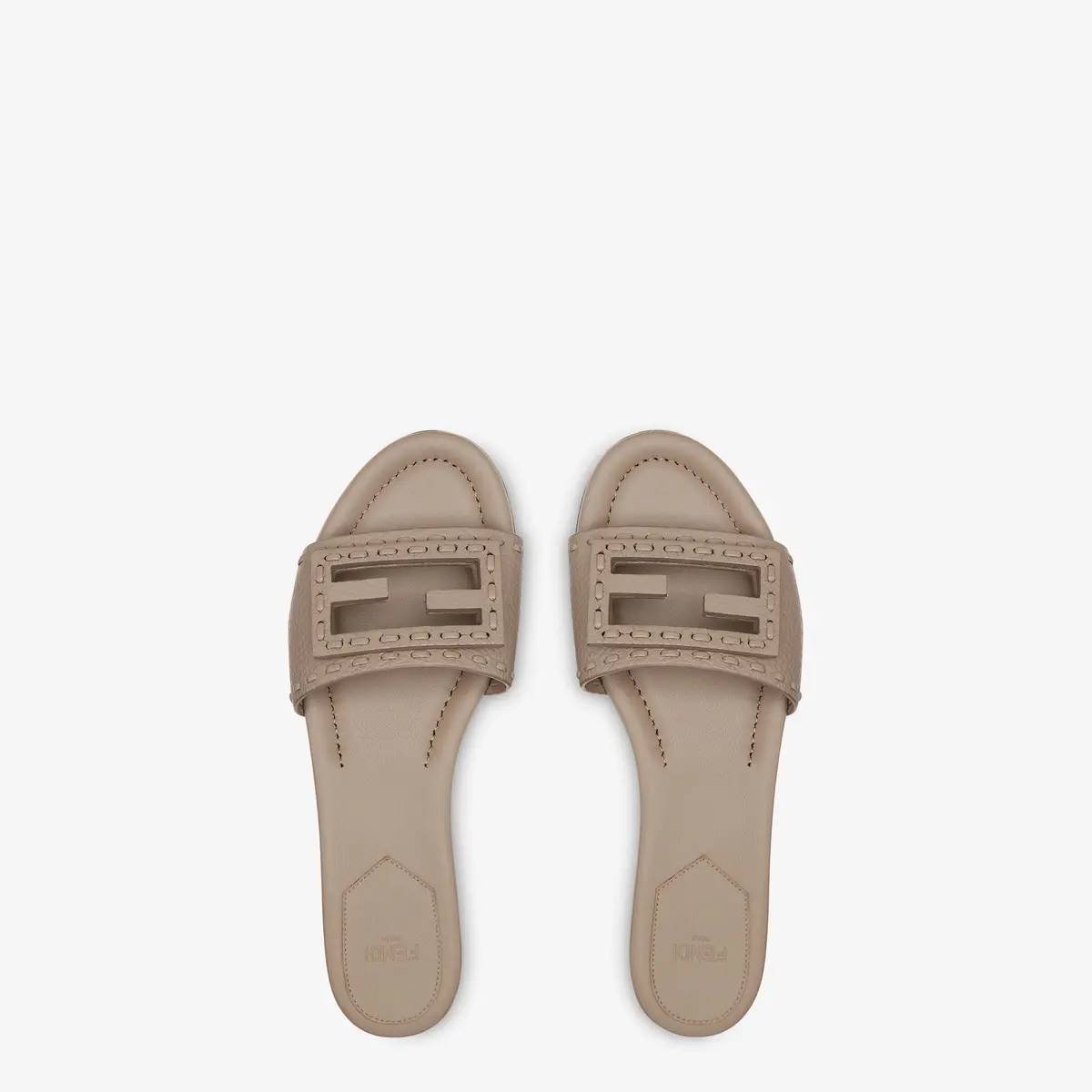 Fendi Tube Leather Slides | Thumbnail 4 Fendi Tube Leather Slides | Thumbnail 4