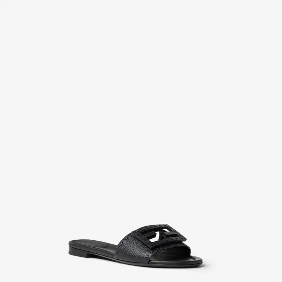 Fendi Tube Leather Slides | Thumbnail 2 Fendi Tube Leather Slides | Thumbnail 2