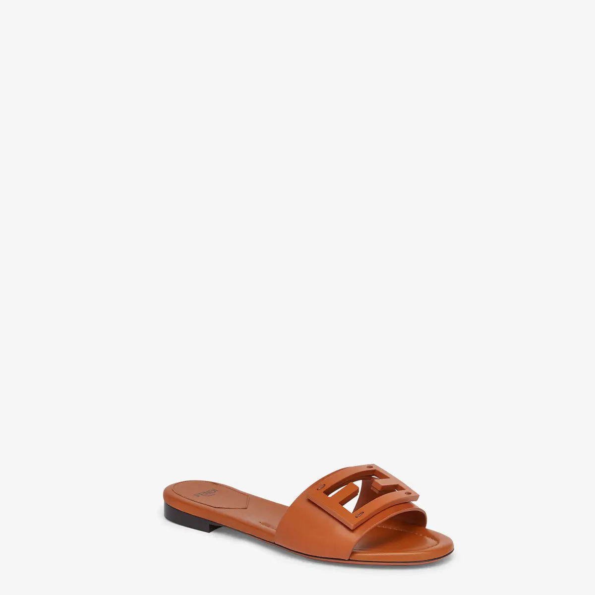 Fendi Signature Leather Slides | Thumbnail 2