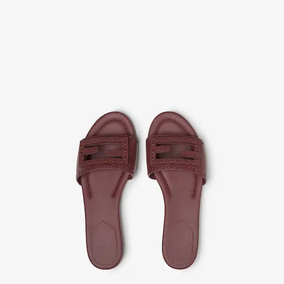 Fendi Tube Leather Slides | Thumbnail 4 Fendi Tube Leather Slides | Thumbnail 4