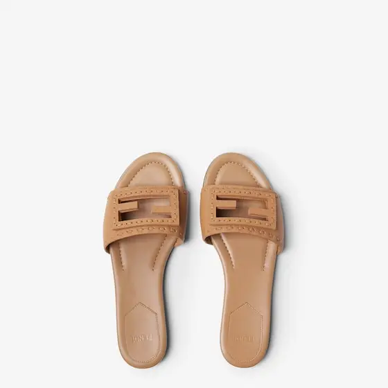 Fendi Tube Leather Slides | Thumbnail 4 Fendi Tube Leather Slides | Thumbnail 4