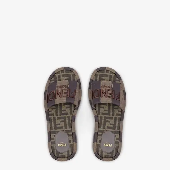 Fendi Sunshine Fabric Flatform Slides | Thumbnail 4 Fendi Sunshine Fabric Flatform Slides | Thumbnail 4