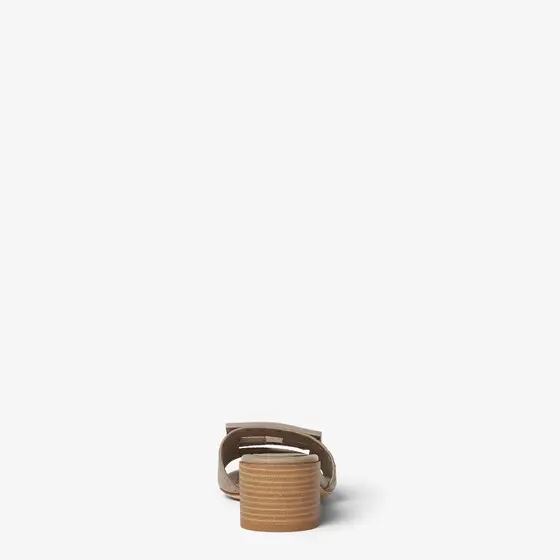 Fendi Tube Leather Medium-Heeled Slides | Thumbnail 3 Fendi Tube Leather Medium-Heeled Slides | Thumbnail 3