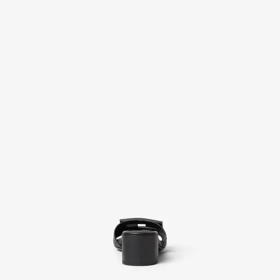 Fendi Tube Leather Medium-Heeled Slides | Thumbnail 3 Fendi Tube Leather Medium-Heeled Slides | Thumbnail 3