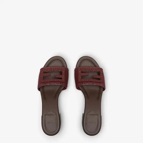 Fendi Tube Leather Medium-Heeled Slides | Thumbnail 4 Fendi Tube Leather Medium-Heeled Slides | Thumbnail 4