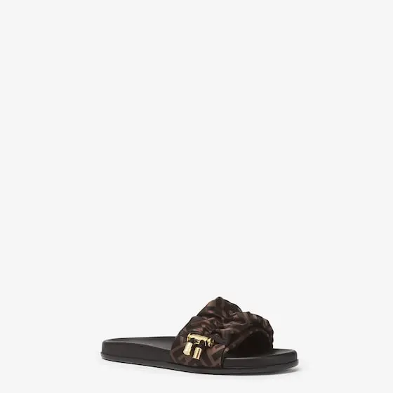 Fendi Vertigo Satin Slides | Thumbnail 2
