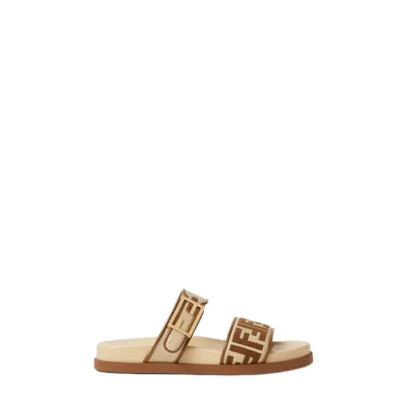 Double-band flat slides with FF Tube decorative buckle Double-band flat slides with FF Tube decorative buckle