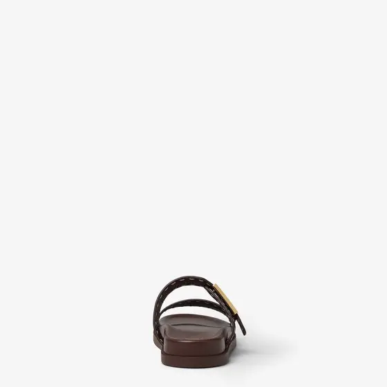 Fendi Double-band flat slides with FF Baguette decorative buckle | Thumbnail 3 Fendi Double-band flat slides with FF Baguette decorative buckle | Thumbnail 3