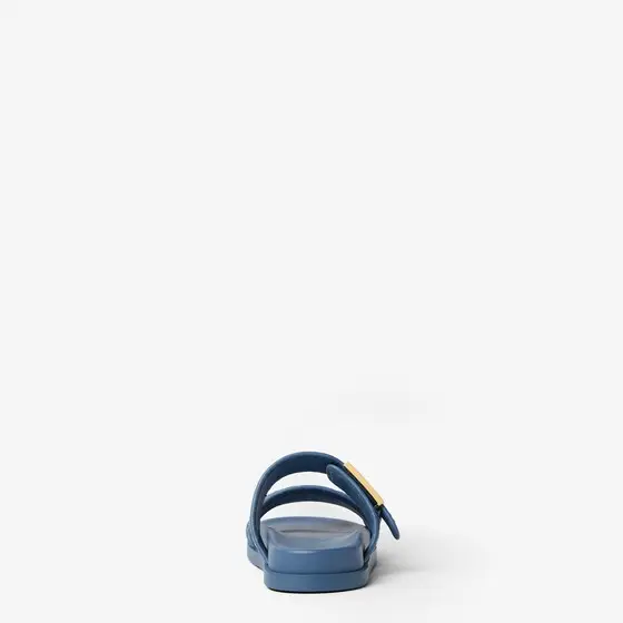 Fendi Double-band flat slides with FF Tube decorative buckle | Thumbnail 3 Fendi Double-band flat slides with FF Tube decorative buckle | Thumbnail 3