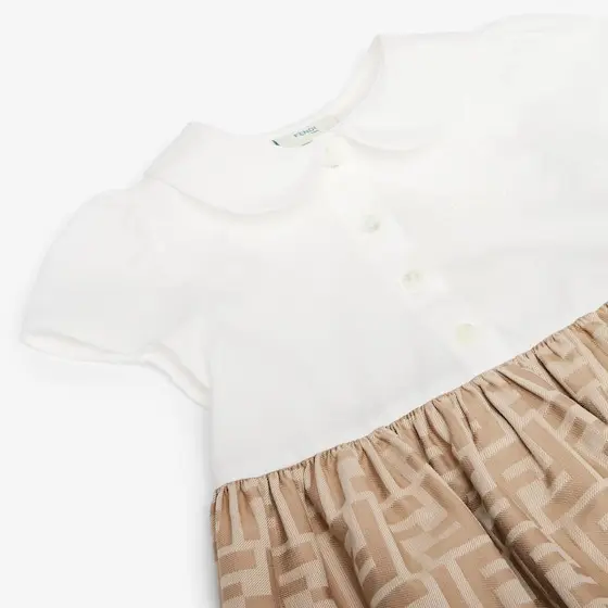 Fendi Poplin Baby Dress | Thumbnail 3 Fendi Poplin Baby Dress | Thumbnail 3