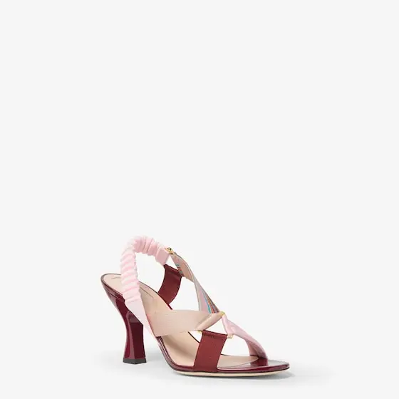 Fendi Iconic Colibrì Leather and Multicolor Fabric Sandals | Thumbnail 2 Fendi Iconic Colibrì Leather and Multicolor Fabric Sandals | Thumbnail 2