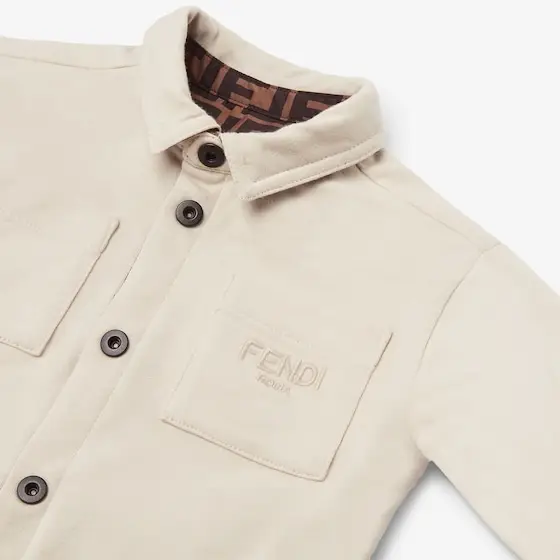 Fendi Jersey and Nylon Reversible Baby Shirt Jacket | Thumbnail 3 Fendi Jersey and Nylon Reversible Baby Shirt Jacket | Thumbnail 3