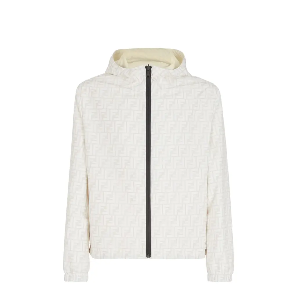 Fendi Reversible jacket with hood and side pockets