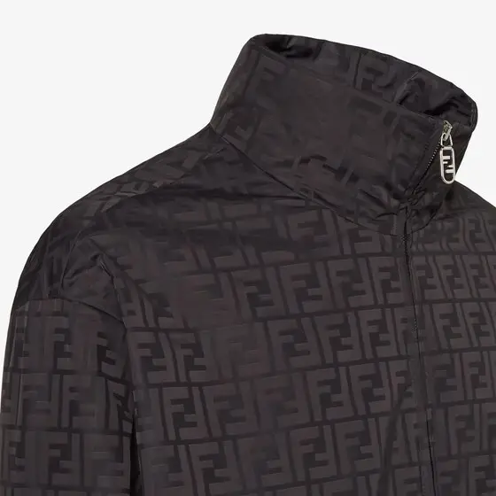 Fendi Padded bomber jacket with high collar and long | Thumbnail 3 Fendi Padded bomber jacket with high collar and long | Thumbnail 3