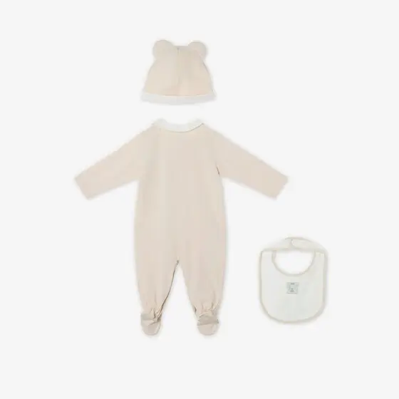 Fendi Jersey Baby Set with FF Teddy Bear | Thumbnail 2