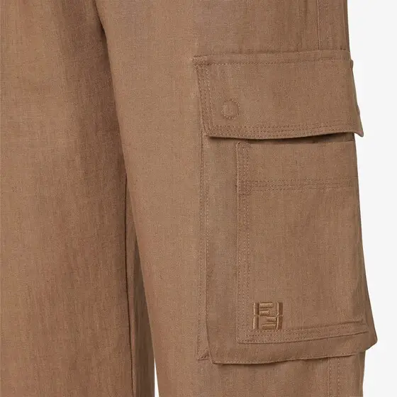 Fendi Straight-cut cargo trousers with belt loops at the waist | Thumbnail 3