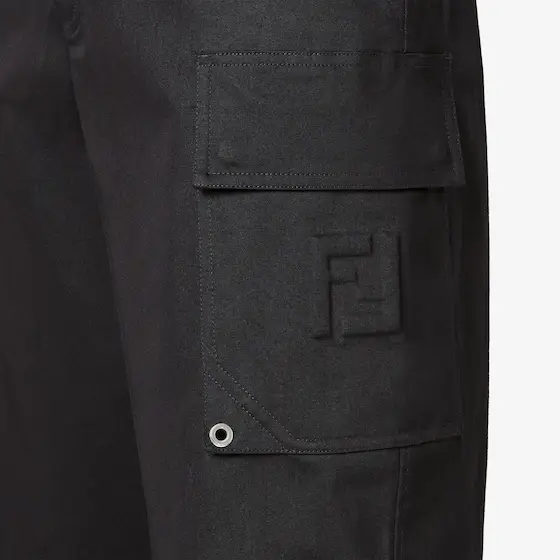 Fendi Cargo trousers with large patch pocket on the left leg | Thumbnail 3 Fendi Cargo trousers with large patch pocket on the left leg | Thumbnail 3