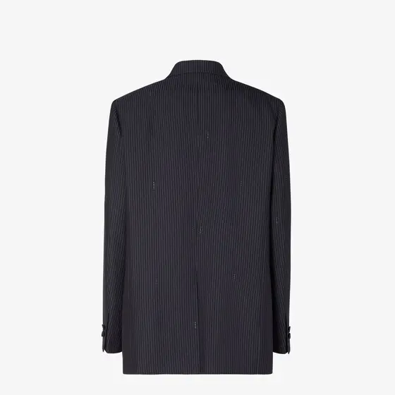Fendi Pinstriped Wool Blazer | Thumbnail 2 Fendi Pinstriped Wool Blazer | Thumbnail 2