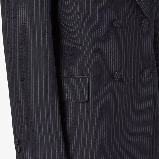 Fendi Pinstriped Wool Blazer | Thumbnail 3 Fendi Pinstriped Wool Blazer | Thumbnail 3