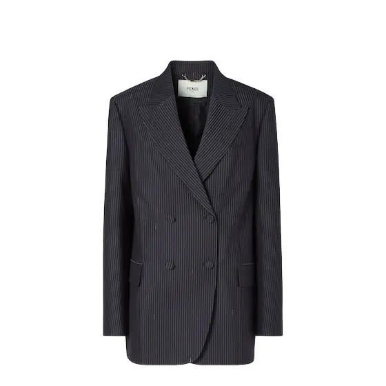 Fendi Slightly elongated double-breasted blazer | Image 1 Fendi Slightly elongated double-breasted blazer | Image 1