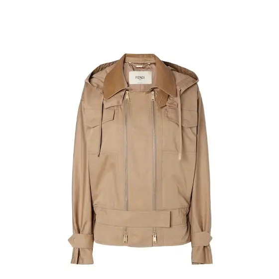 Fendi Blouson fastened with two parallel full-length metal zips | Image 1 Fendi Blouson fastened with two parallel full-length metal zips | Image 1