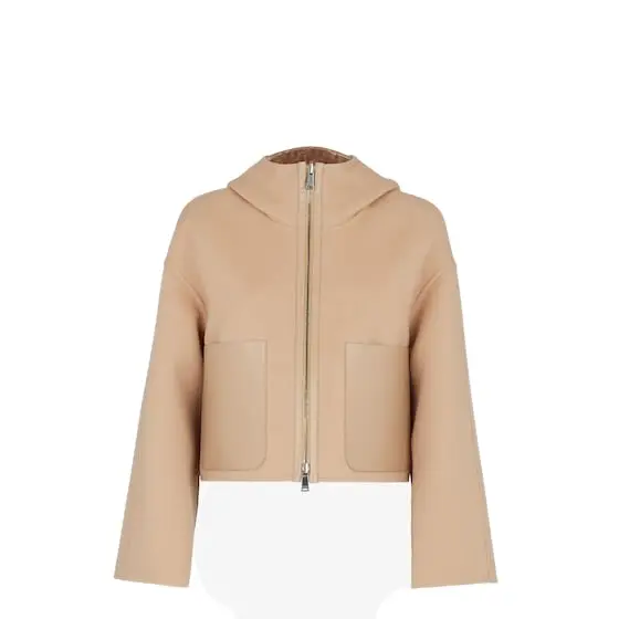 Fendi Reversible cropped, hooded jacket with patch pockets | Image 1 Fendi Reversible cropped, hooded jacket with patch pockets | Image 1