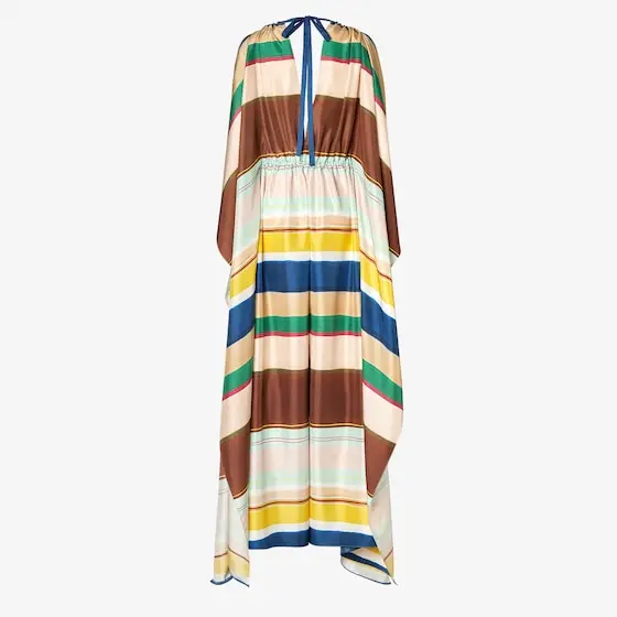 Fendi Striped Silk Jumpsuit | Thumbnail 2