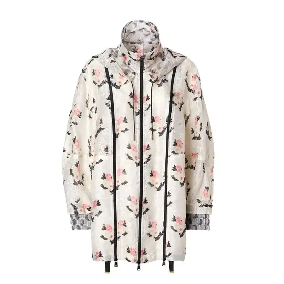 Fendi Parka jacket with high collar and drawstring hood | Image 1 Fendi Parka jacket with high collar and drawstring hood | Image 1