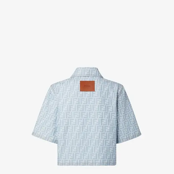 Fendi Cropped jacket with shirt collar and short sleeves | Thumbnail 2 Fendi Cropped jacket with shirt collar and short sleeves | Thumbnail 2