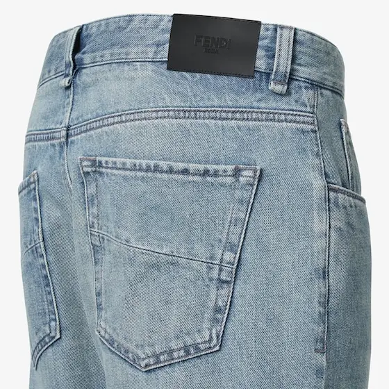 Fendi Slim-fit, straight-cut five-pocket trousers | Thumbnail 3