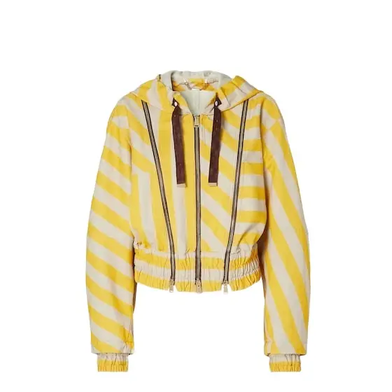 Fendi Short jacket with drawstring hood and front fastening | Image 1 Fendi Short jacket with drawstring hood and front fastening | Image 1