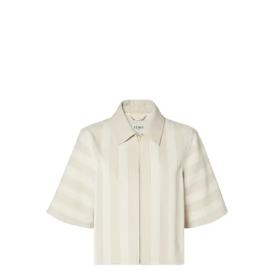 Fendi Cropped jacket with shirt collar and short sleeves | Image 1 Fendi Cropped jacket with shirt collar and short sleeves | Image 1