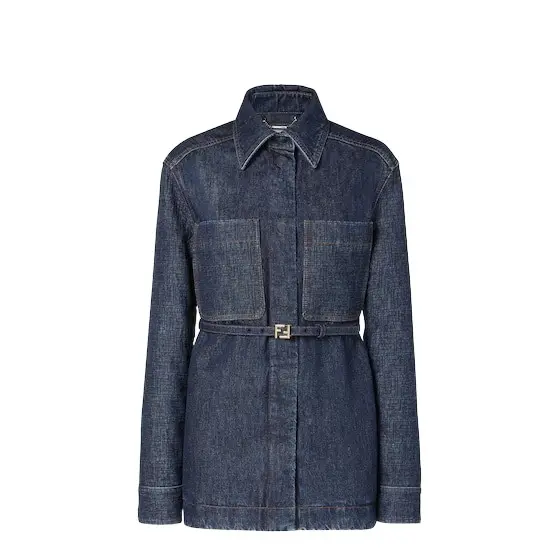 Fendi Single-breasted Go-To Jacket with shirt collar and low-cut | Image 1 Fendi Single-breasted Go-To Jacket with shirt collar and low-cut | Image 1