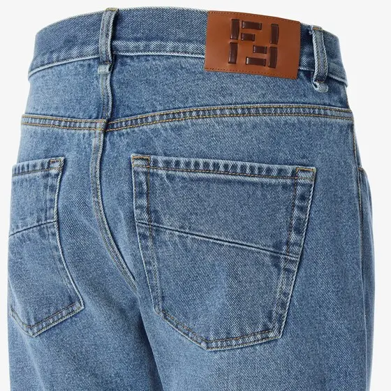 Fendi Slim-fit, straight-cut five-pocket trousers | Thumbnail 3