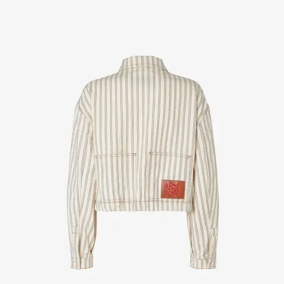 Fendi FF Denim Jacket with Light Blue Stripes | Thumbnail 2 Fendi FF Denim Jacket with Light Blue Stripes | Thumbnail 2