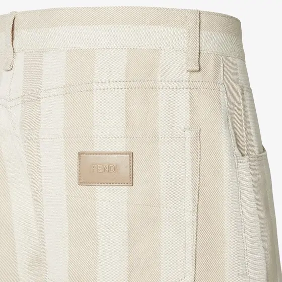 Fendi Straight-cut relaxed fit five-pocket shorts | Thumbnail 3 Fendi Straight-cut relaxed fit five-pocket shorts | Thumbnail 3