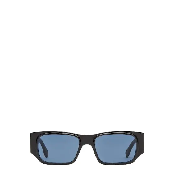 Fendi FF Squared rectangular glasses, made of black FF acetate | Image 1 Fendi FF Squared rectangular glasses, made of black FF acetate | Image 1