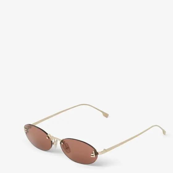 Fendi Oval First Crystal glasses with a gold-coloured | Thumbnail 2 Fendi Oval First Crystal glasses with a gold-coloured | Thumbnail 2