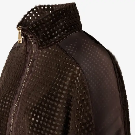 Fendi Shearling and Organza Jacket | Thumbnail 3