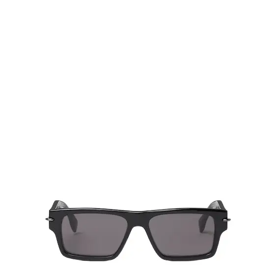 Fendi Rectangular Selleria glasses in black acetate | Image 1 Fendi Rectangular Selleria glasses in black acetate | Image 1
