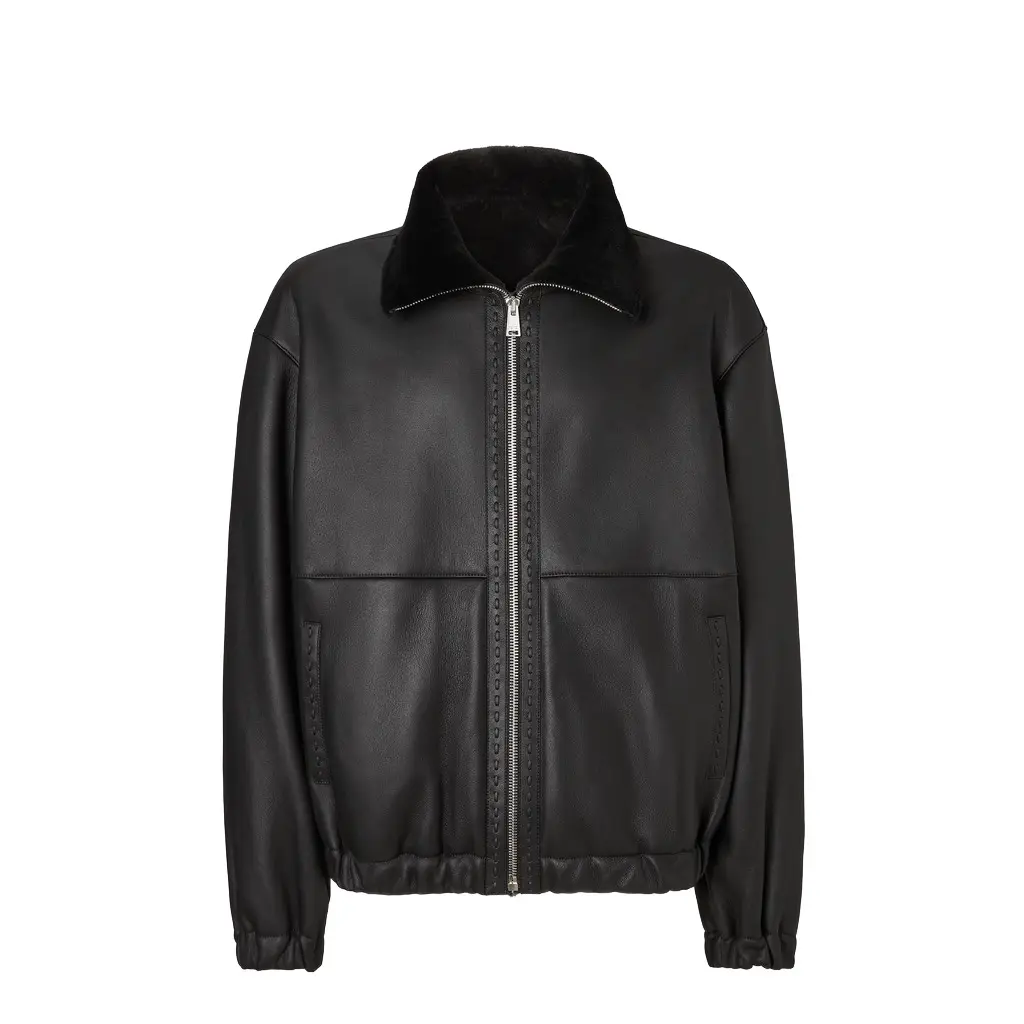 Fendi Oversized blouson jacket with high collar | Image 1 Fendi Oversized blouson jacket with high collar | Image 1
