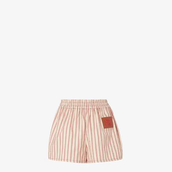 Fendi FF Denim Shorts with Red Stripes | Thumbnail 2
