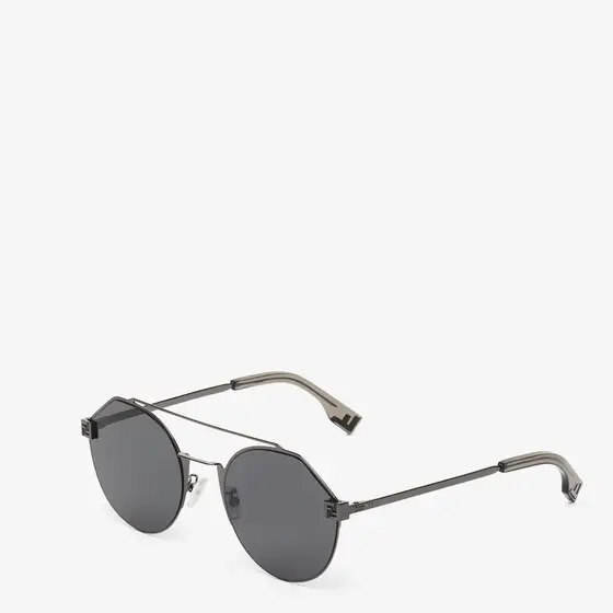 Fendi Round, ultra-light sunglasses made of metal with a dark | Thumbnail 2 Fendi Round, ultra-light sunglasses made of metal with a dark | Thumbnail 2