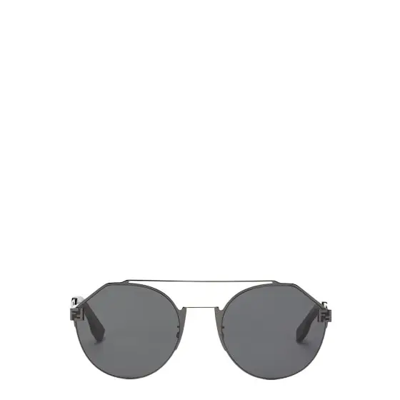 Fendi Round, ultra-light sunglasses made of metal with a dark | Image 1 Fendi Round, ultra-light sunglasses made of metal with a dark | Image 1