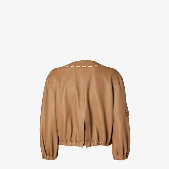 Fendi Leather Jacket with Selleria Stitching | Thumbnail 2 Fendi Leather Jacket with Selleria Stitching | Thumbnail 2